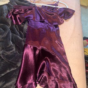 PURPLE SILK DRESS